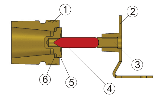 Cấu tạo Đầu phun Sprinkler DN15 - K5.6 - 68 độ C - Hướng ngang